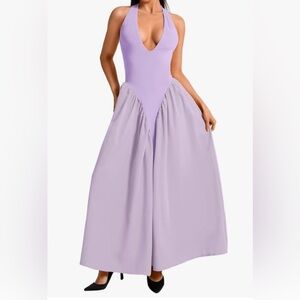 Elegant Lavender Evening Gown